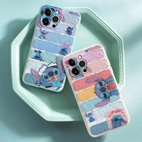 Disney Stitch Phone Case for IPhone 7 / 8 / 8 Plus / X / XS / XR / XS Max / 11 / 12 /Cartoon Character Cute Style Silicone Case