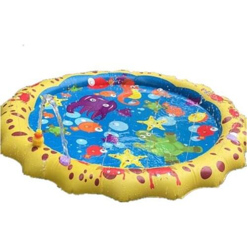 Kid Baby Water Toy Inflatable Water Spray Sprinker Play Mat Garden Yard Water Play Small Pool
