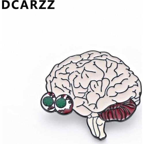 Brain Enamel Lapel Pin Brain Medical/Anatomy Jewelry Neurology Pins for Doctors and Nurses Science/Biology Accessories Wholesale