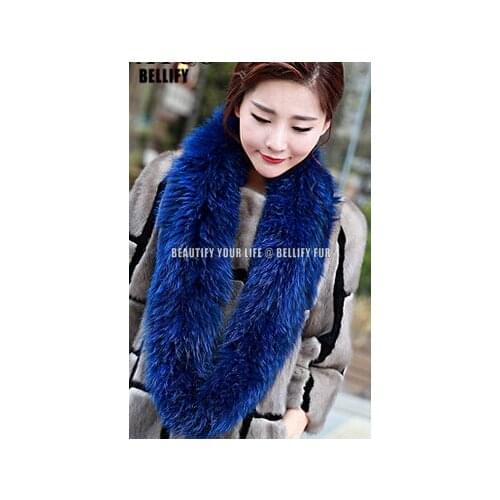 European Fashion Fluffy gorgeous Fox Fur hair scarf Russain Style Luxury knitted natural fox fur necklace scarf