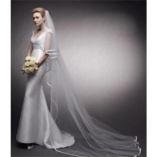 Свадебные длинные фаты Jossiejoycelove China At AliExpress