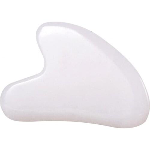 Guasha Board Massager Heart-Shaped Lift Skin Body Massage White Scraper Board for Face Neck Skin Lifting Wrinkle Remover