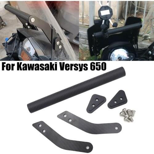 Motorcycle CNC modified GPS navigation bracket motorcycle mobile phone pad for KAWASAKI VERSYS 650 KLE 650 2015-2019