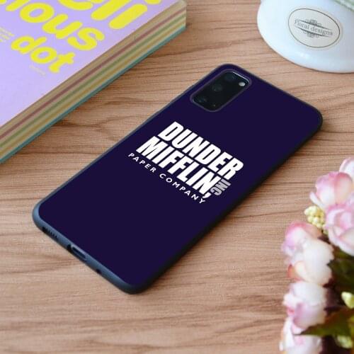 For Samsung The Dunder Office Mifflin Inc Print Soft Silicone Matt Case TPU Cover Galaxy S Note M and Galaxy A