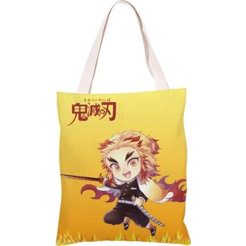 NEW Anime Kimetsu No Yaiba Demon Slayer Kamado Tanjirou Agatsuma Zenitsu Tomioka Giyuu Canvas Shoulder Bag