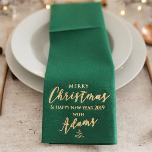 Christmas napkins, Christmas decorations, Personalized napkins,Custom napkins,Bachelorette party ,Bridal shower