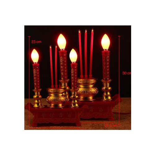 Direct selling fugui ronghua electric incense burner electric candle light bulbs for Buddha lamp inserted statues Home wedding