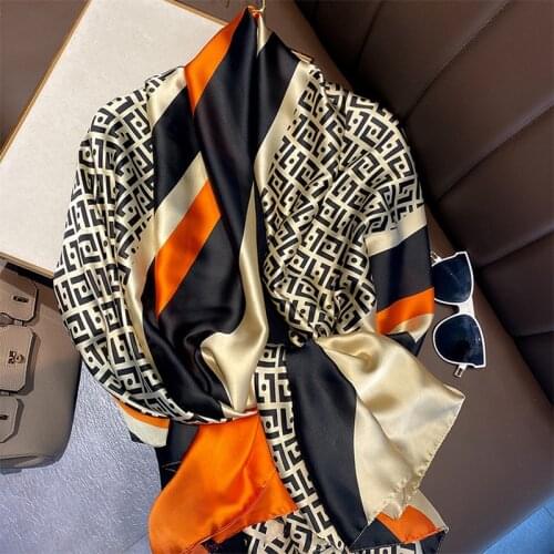 Christmas Promotional New 90*180cm scarf Fashion Autumn And Winter Warm stripe Large Scarf For Women Scarves Shawls Wholesale