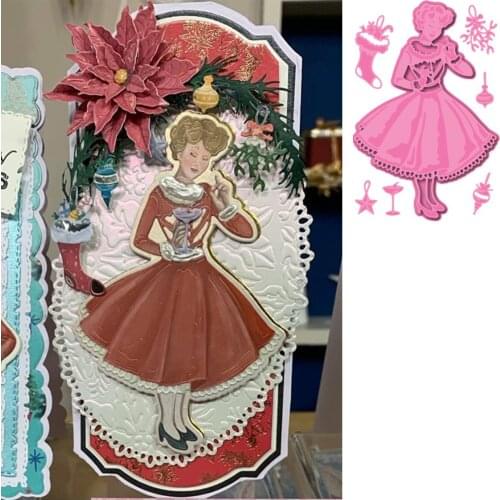 BETTYS CHRISTMAS Metal Cutting Dies DIY Greeting Card Making Scrapbooking Album Decoration Craft Template New for 2021 Arrive
