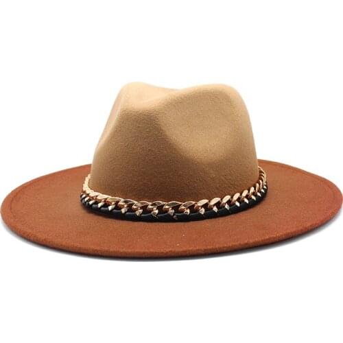 Seioum Winter Autumn Imitation Woolen Women Men Ladies Fedoras Top Hat Jazz Caps European American Round Caps Bowler Hats