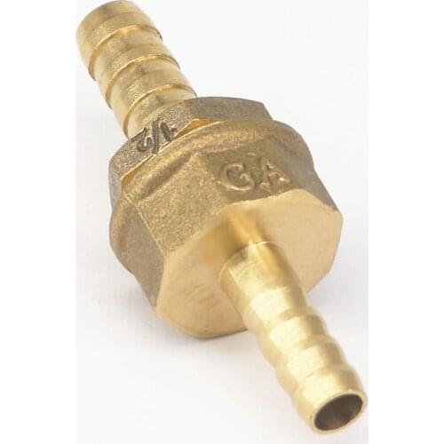 Hose Barb I/D 8mm x Hose Barb I/D 10mm Brass coupler Splicer Connector fitting for Fuel Gas Water