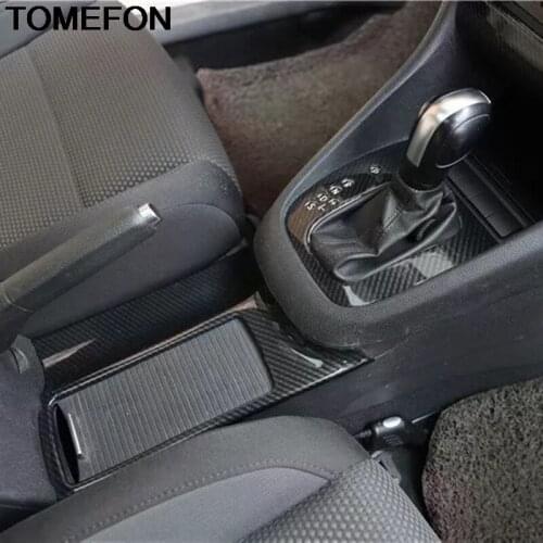 TOMEFON For Volkswagen Golf 6 MK6 2010 2011 2012 LHD Gear Shift Box Panel Front Seat Water Cup Holder Cover Trim Accessories ABS