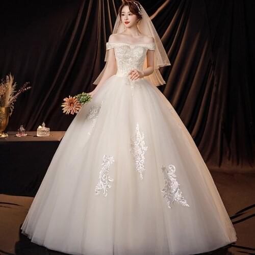 Wedding Dresses for Women Ball Gowns Lace Up Wedding Dress Bride Plus Size Dresses Vestidos De Novia