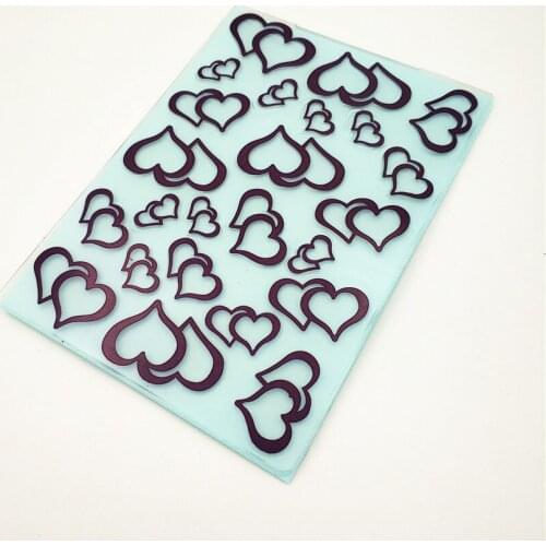 10.5x14.5cm Purplelove Embossing folders Plastic bump Scrapbooking DIY Template Fondant indentation Cake Photo Album Card Make