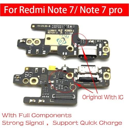 10 Pcs/Lot, For Xiaomi Redmi Note 7 Pro USB Charge Port Jack Dock Connector Charging Board Flex Cable
