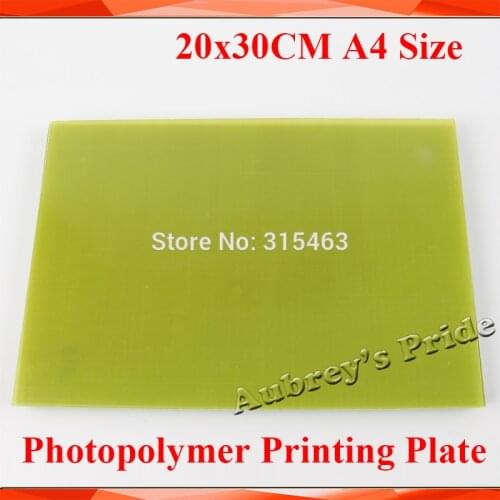 2mm Thickness 200x300MM A4 Size Water Washable Pad Printing Hot Foil Stamping CliChe Making UV Exposure Photopolymer Plate Mold