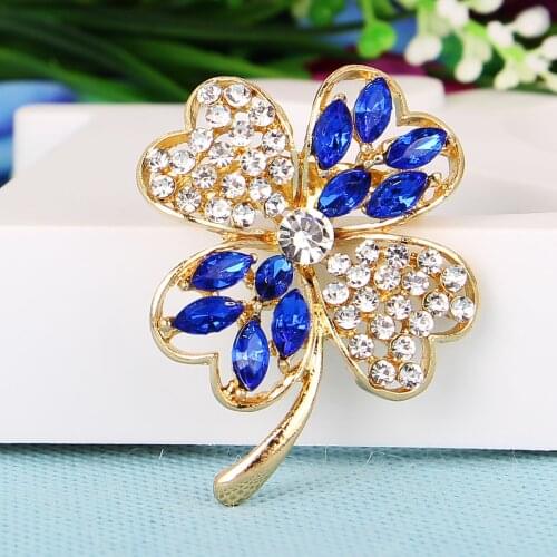 2020 Creative Light Luxury High-end Four-leaf Clover Brooch Romantic Fashion Jewelry Glamour Female Girl Lover Quality Jewelry