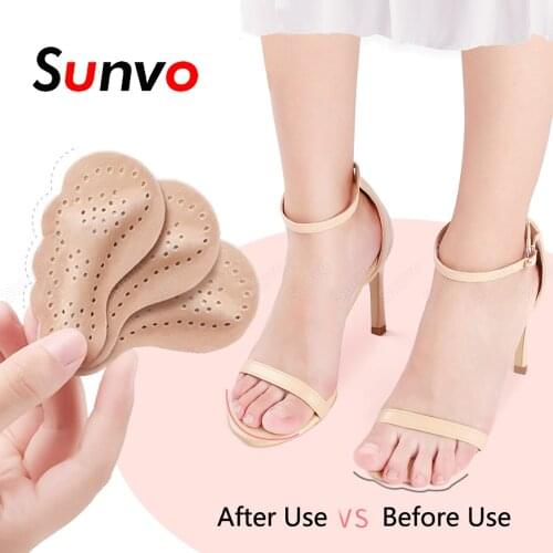 3 Pairs Non-slip Forefoot Gel Insoles for Women Shoes High Heels Sandals Slippers Anti slip Shoes Inserts Self-adhesive Foot Pad