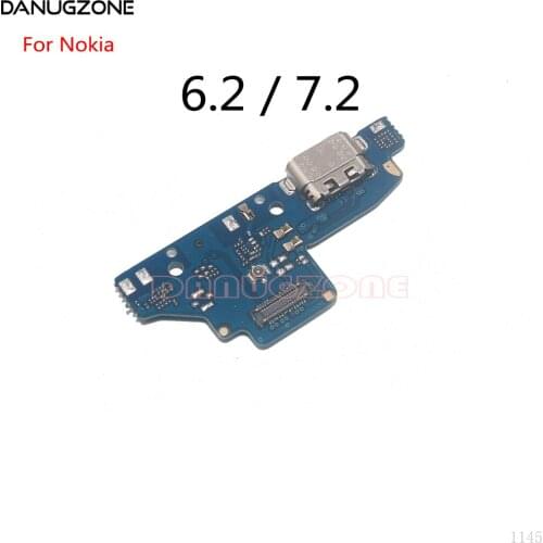30PCS/Lot For Nokia 6.2 TA-1201 USB Charging Dock Jack Plug Socket Port Connector Charge Board Flex Cable