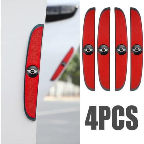 4Pcs Car Door Anti-Collision Bumper Strip Guards Side Edge Protector Sticker For BMW MINI E46 E90 E60 F10 E39 F30 E36 Cooper