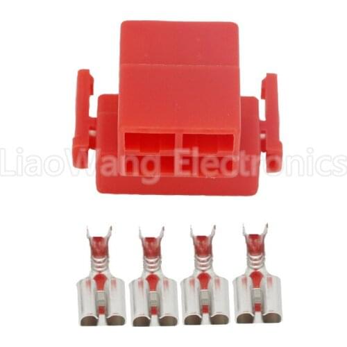 5 sets 4 Pin Waterproof car connector Oxygen sensor plug connector with terminal DJ70412-6.3-21 4P