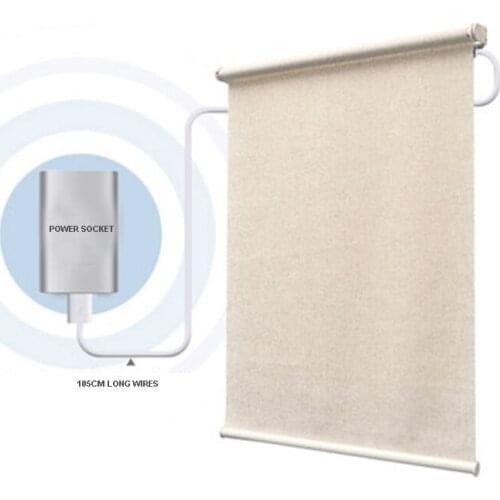 Battery motor silent Motorized Roller blind blackout curtain Min 55cm width Max load 5kg Max Drop 600cm Dooya motor KM25LE