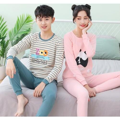 Kids Boys Sleepwear Teens Girl Cotton Sets Children Homewear Pajamas for Girls Pyjamas Kids Nightwear 8-18y Teenage Clothes