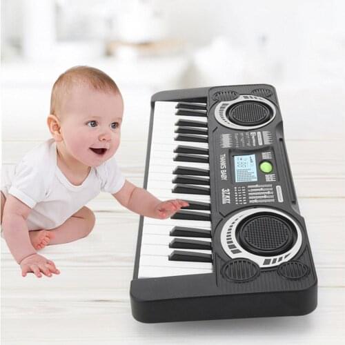 61/37 Keys Electronic Organ USB Digital Keyboard Piano Musical Instrument Kids Toy With Microphone Electric Piano For Child Kid