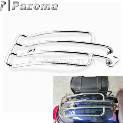 Chrome Motorcycle Solo Seat Rear Luggage Rack Carrier Holder For Harley Sportster XL883 XL1200 XL 883R 1200R 883L 1200L 2004-15