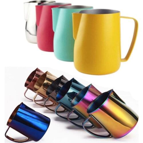 Coffee Pitcher Cup 600ML Stainless Steel Milk Frothing Jug Mugs Espresso Coffee Accessories Pitcher Jug Milk Steaming