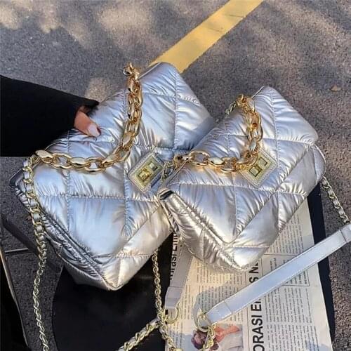 Lattice Square Tote bag 2021 Fashion New High quality PU Leather Womens Designer Handbag Chain Shoulder Messenger Bag Purses