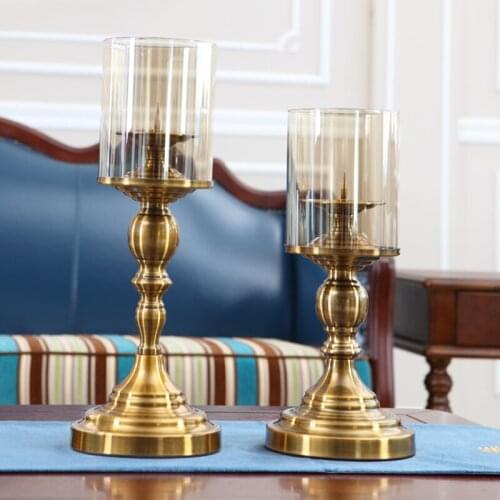 Metal Vintage Candle Holder Nordic Romantic Dinner Wedding Table Candelabros Modern Decoracion Hogar Home Candle Holder BS60CH