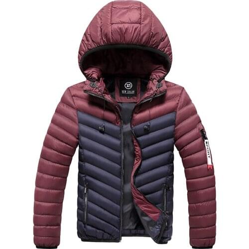 Fashion Streetwear Winter Jackets Men Hooded Coats Spliced Designer Thick Warm Parka Men Classical Down Jackets With Headset