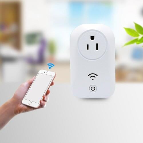 Latest well experience smart home US Standard 10A White Power Socket App Wireless Remote Control Wall wifi Plug For IOS Andriod