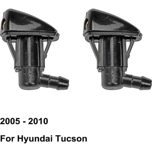 Front Windshield Washer Nozzle 98630-2E500 986302E100 for Hyundai Tucson ( 2005 - 2010 ) ( Pack of 2 )