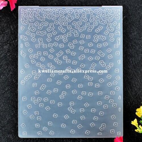 Pattern Plastic Embossing Folder For Scrapbook DIY Album Card Tool Plastic Template 12.1x15.3cm KW8092513