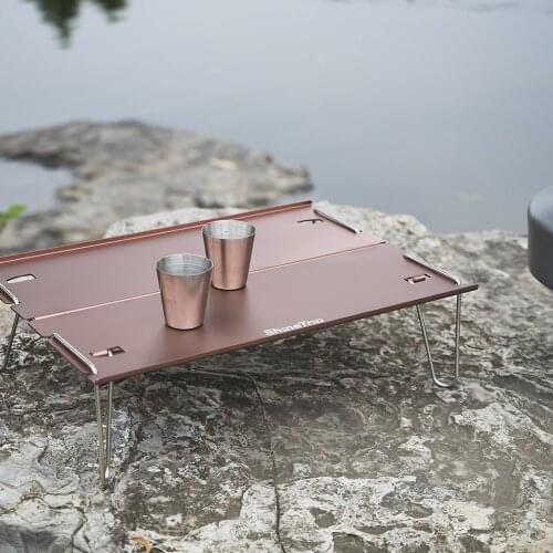 Outdoor aluminum alloy camping folding table portable mini table barbecue coffee table super light multi-purpose camping table