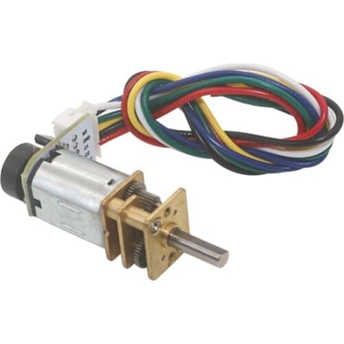 39RPM to 1500RPM 6v N20 DC motor Encoder micro Geared Motor 12mm Gearbox Full Metal Gearwheel Speed Reduction For Mini Robot