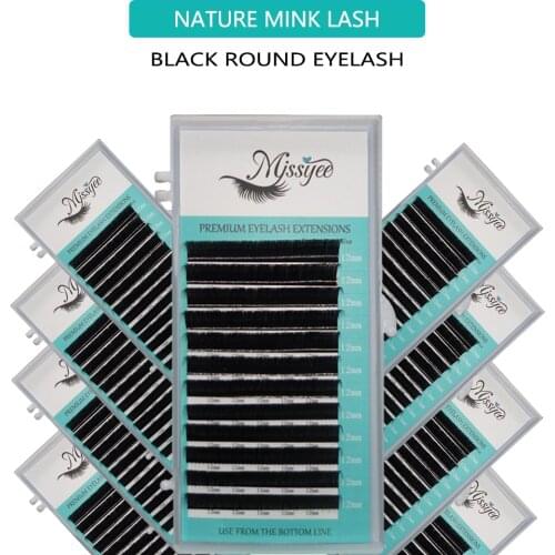 Eyelashes Mink Eyelash Individual Eyelash Premium Mink Lashes Maquillaje Cilios 0.07 C 12mm