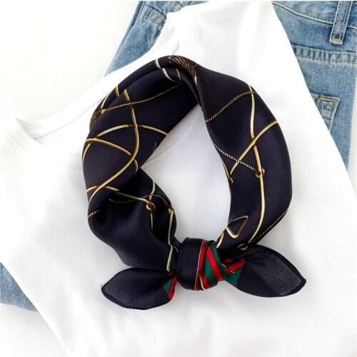 Luxury Scarf Real Silk Soft Female Hair Scarves Women Banana Design Print Foulard Bag Tie 2021 Spring Neckerchief New