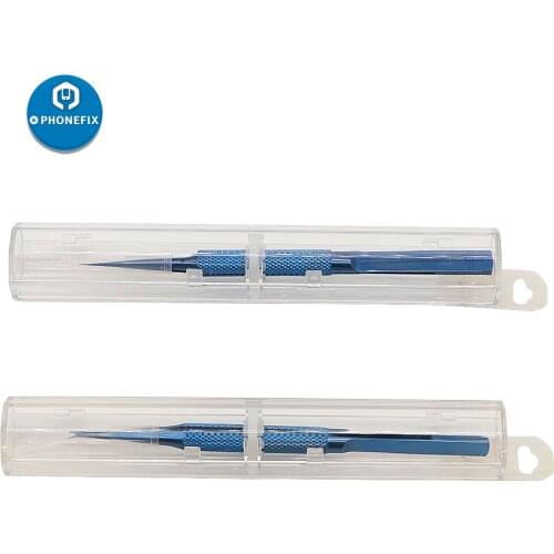 Titanium Alloy Tweezers Professional Repair Tool Phone Motherboard Precision Fingerprint Tweezers Main Board Copper Wire Tweezer