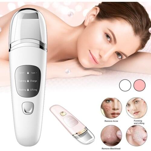 Ultrasonic Facial Skin Scrubber Deep Cleaning Face Machine Peeling Dead Skin Shovel Blackhead Acne Cleaner Beauty Instrument