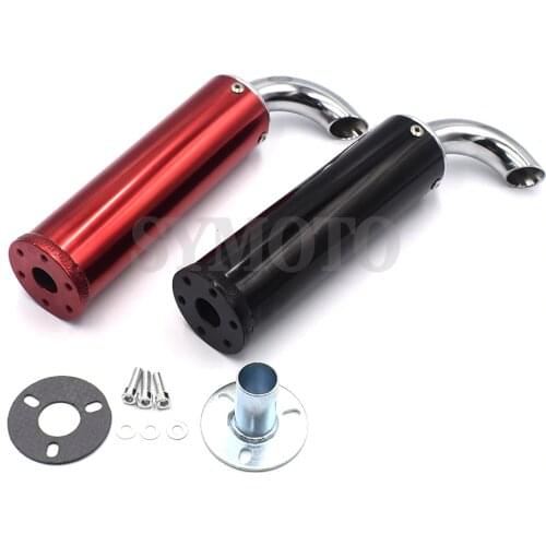 Universal metal Motorcycle Racing Exhaust Muffler Silence Silencer Scooter 2 Stroke Motorcycle Exhaust Pipe Muffler