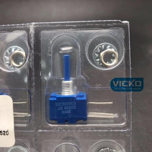[VK] Mexico imported US BOURNS 93C1DD24A15 93C1D-D24-A15 10K single potentiometer handle length 19MM 3 feet switch