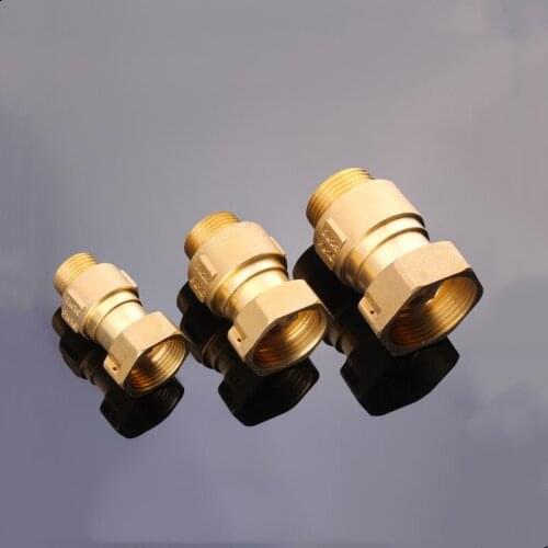 1/2" 3/4" 1" 1-1/4" BSP Female Male Thread Brass Check Valve One Way Prevent Water Backflow