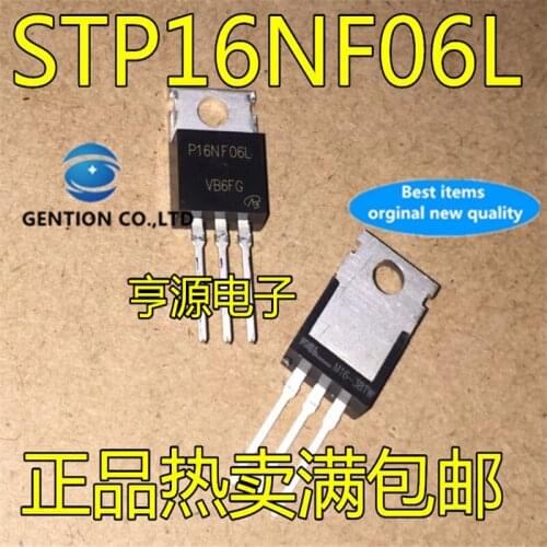 10Pcs STP16NF06L P16NF06L TO-220 MOS FET in stock 100% new and original