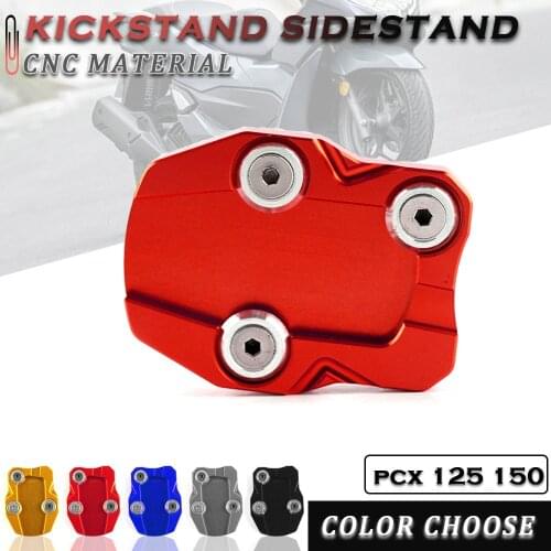 For Honda PCX125 PCX150 2016-2017Motorcycle Accessories Kickstand Sidestand Stand Extension Enlarger Pad
