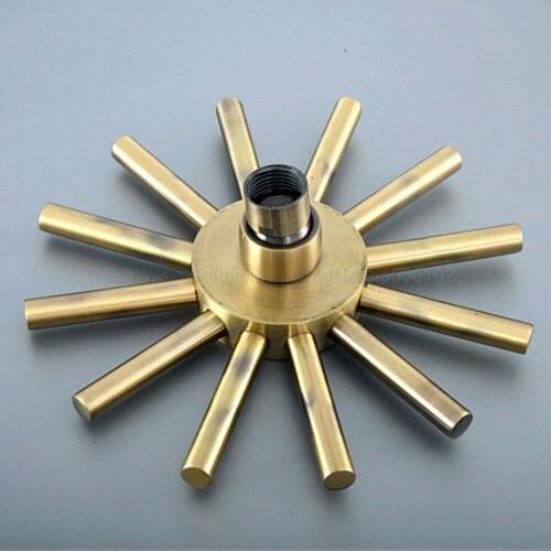 Antique Bronze Sun Style Bathroom Rain Shower Head Rainfall 7.7 Inch Bath Shower Top Sprayer Rainfall Shower zsh253