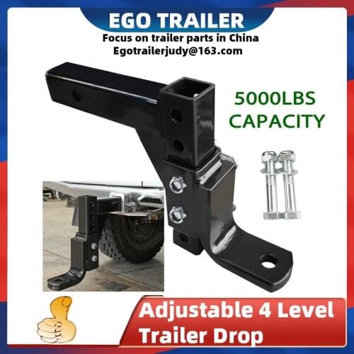EGO TRAILER 10" Adjustable 4 Level Trailer Drop Hitch Ball Mount Tow for 2" Trailer Receiver TRAILER PARTS