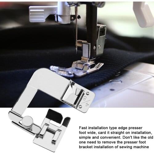 Multi-functional Domestic Sewing Machine Foot Presser Rolled Hem Feet (4/8) Selvage Crimping Presser Sewing Machine Accessories